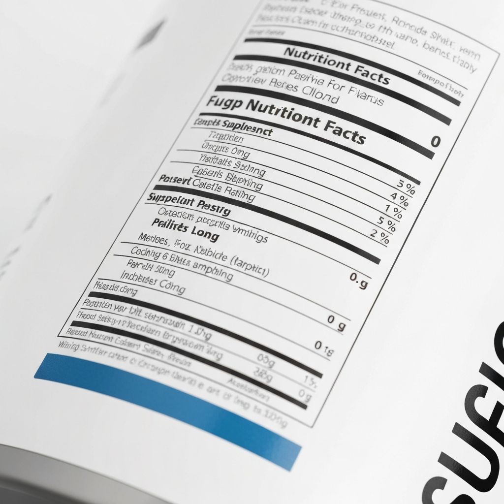 Czytanie etykiet suplementów
